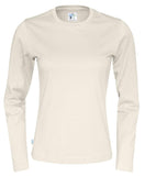 Cottover Damen Langarm T-Shirt Mit Geripptem Kragen - WERBE-WELT.SHOP