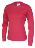 Cottover Damen Langarm T-Shirt Mit Geripptem Kragen - WERBE-WELT.SHOP