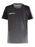 PRO CONTROL STRIPE JERSEY JR BLACK/PLATIN 158/164 - WERBE-WELT.SHOP