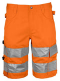 Projob Herren Shorts in Warnschutzfarbe mit Reflektoren - 6536 En Iso 20471 Klasse 2 - WERBE-WELT.SHOP